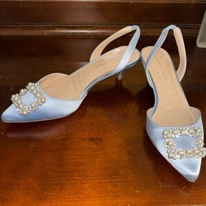 Brand new baby blue kitten heel 7 1/2🩵
